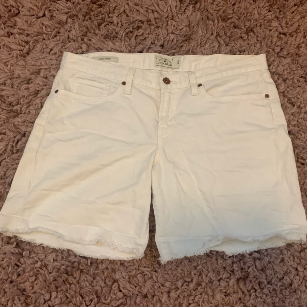 Lucky Brand White Jean Shorts